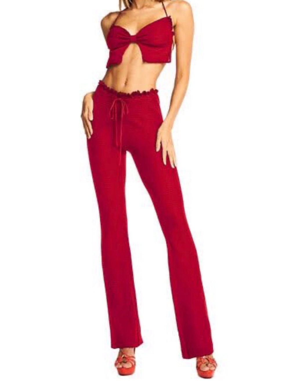 I.AM.GIA Savannah Red Knit Pants - S